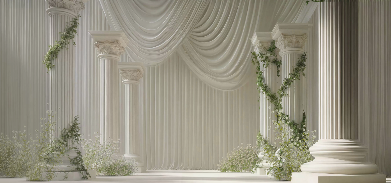 IVORY DRAPE